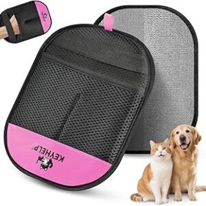 Pink Pet Hair Removal Glove for Dogs & Cats
